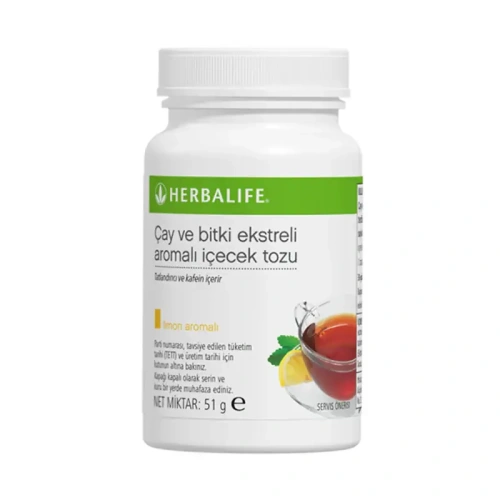 Çay ve Bitki Ekstreli Aromalı İçecek Tozu - Limon Aromalı