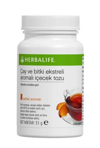 Çay ve Bitki Ekstreli Aromalı İçecek Tozu - Şeftali Aromalı