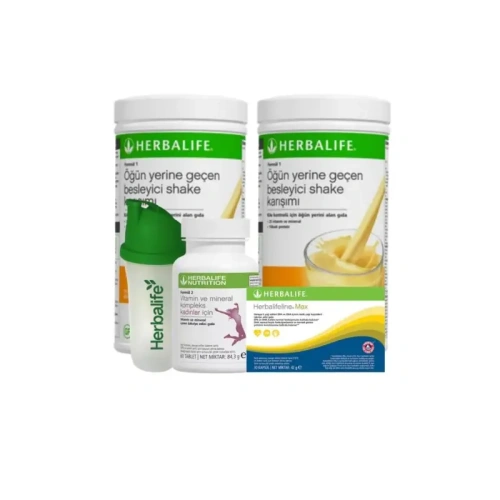 Herbalife Kadın Elmas Set - (4 Ürün & Shaker Hediyeli)